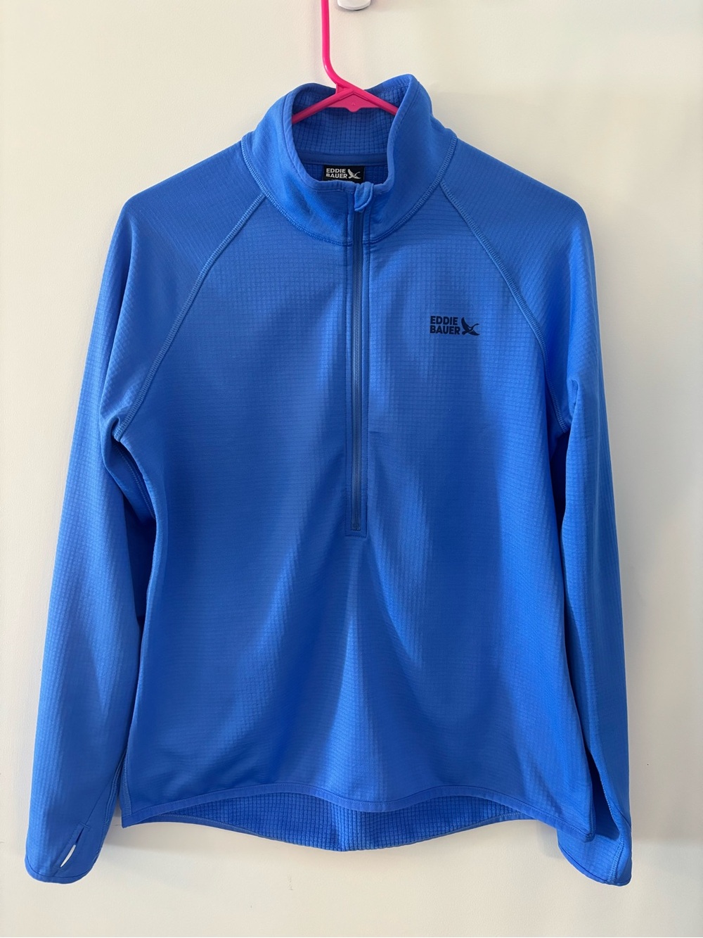 Eddie Bauer Grid Fleece 1/2 Zip Sweater